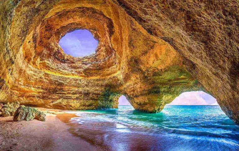 An ocean cave in which mermaids might sleep